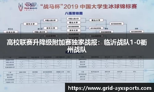 高校联赛升降级附加赛独家战报：临沂战队1-0衢州战队